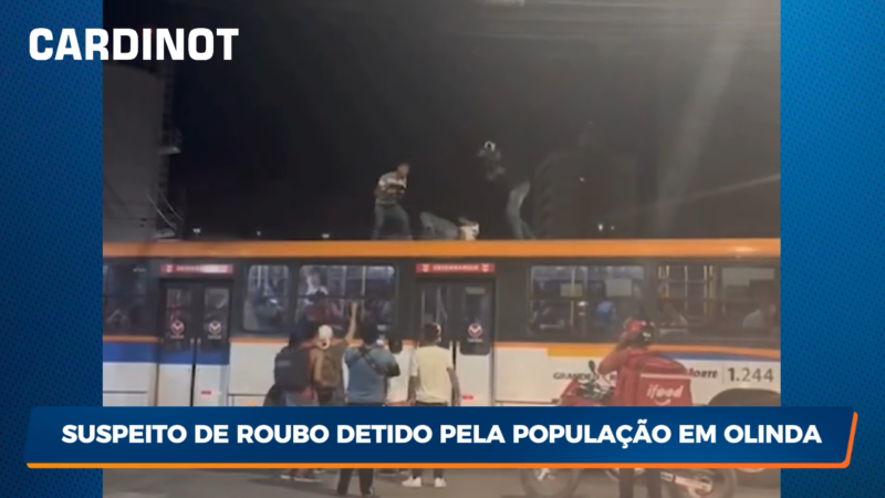 VÍDEO: Suspeito de roubo é detido pela população em Olinda