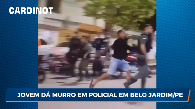 VÍDEO: Jovem dá murro em policial em Belo Jardim/PE