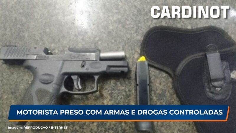 Motorista preso com armas e medicamentos controlados no Recife