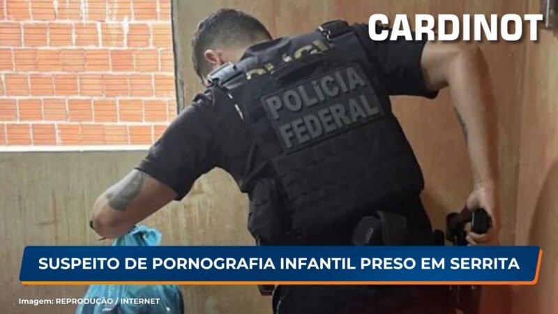 Suspeito de pornografia infantil preso em Serrita, PE