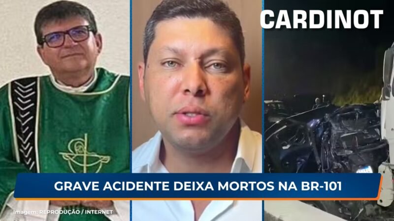 Grave acidente deixa mortos na BR-101 entre Recife e João Pessoa