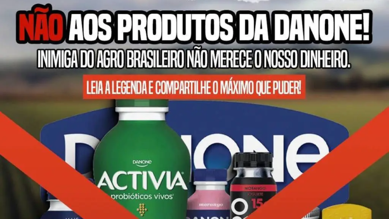 A francesa Danone não compra mais soja do Brasil