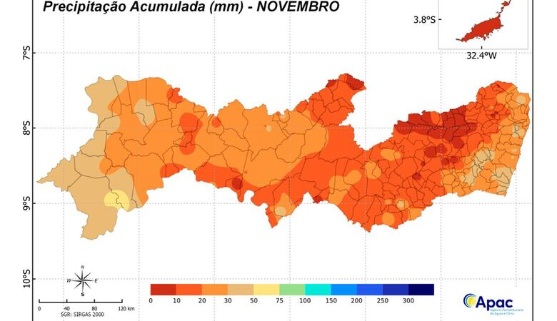 Pernambuco Deve Ter Trimestre com Chuvas Abaixo da Média e Calor Intenso, Aponta Apac