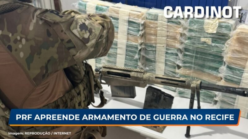 PRF apreende armamento de guerra e cocaína no Recife