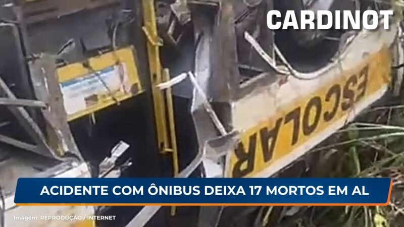 Acidente com ônibus deixa pelo menos 17 mortos em Alagoas