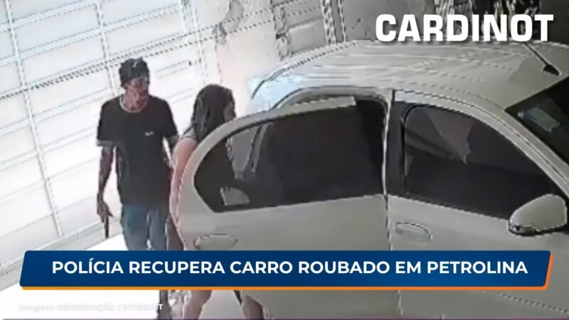 VÍDEO: Polícia recupera em Juazeiro carro roubado em Petrolina