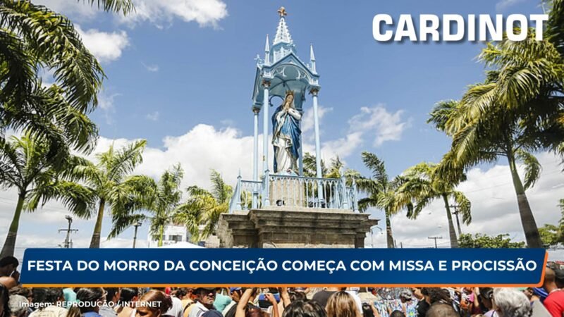 Festa do Morro tem início com procissão e missa no Morro da Conceição