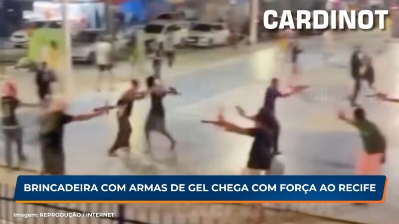 VÍDEO: Brincadeira com armas de gel chega com força ao Recife