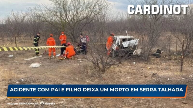 Acidente com pai e filho deixa um morto em Serra Talhada, PE