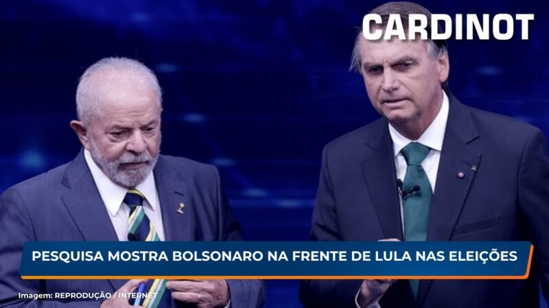 Pesquisa mostra Bolsonaro numericamente na frente de Lula nas próximas eleições