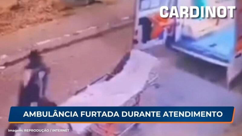 VÍDEO: Ambulância do SAMU é furtada durante atendimento no Recife