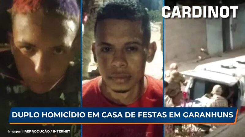 Duplo homicídio em casa de festas em Garanhuns