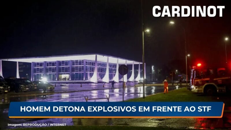 Homem detona explosivos em frente ao STF; ele morreu