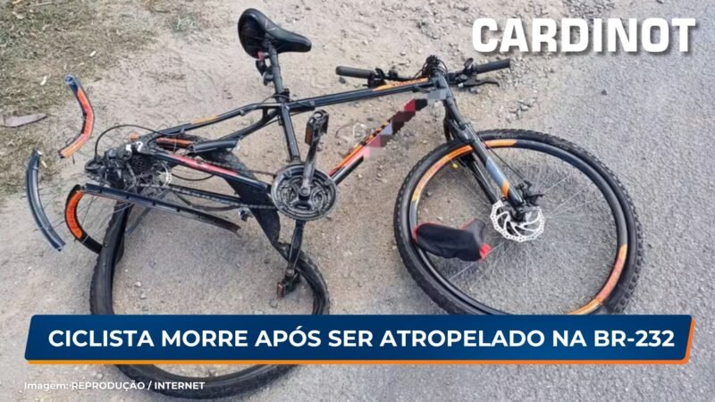 Ciclista morre após ser atropelado na BR-232, em Jaboatão dos Guararapes