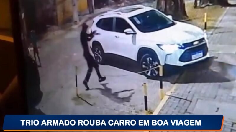 VÍDEO: homens armados roubam carro em Boa Viagem