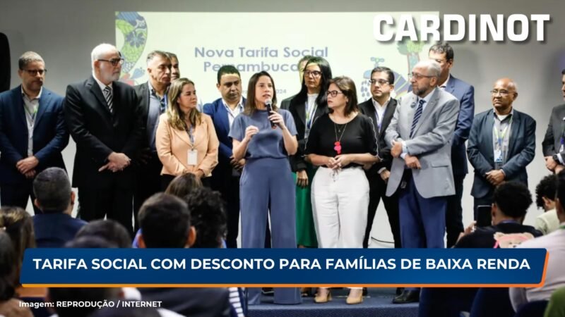 Governo de Pernambuco lança Tarifa Social com desconto para famílias de baixa renda