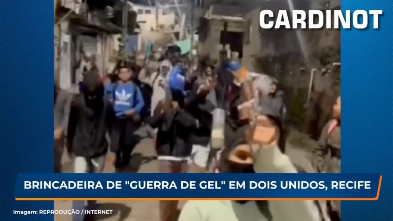 VÍDEO: Brincadeira de “guerra de gel” em Dois Unidos, Recife; moradores ficam se preocupados