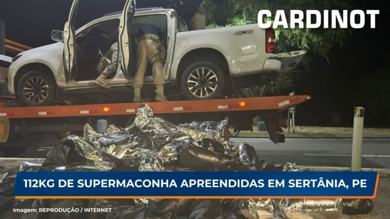 112kg de supermaconha apreendidas em Sertânia, PE