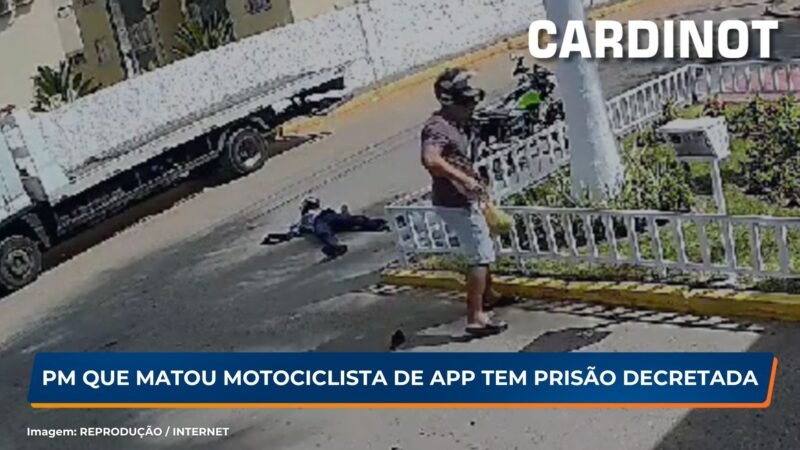 PM que matou motociclista de app tem prisão decretada