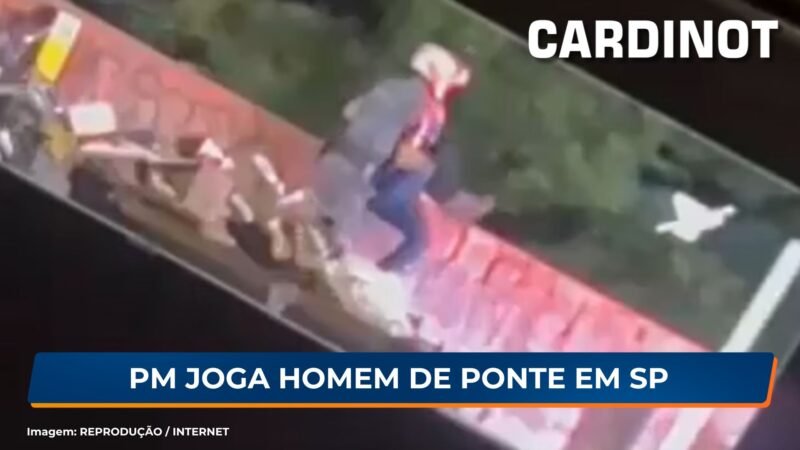 VÍDEO: PM joga homem de ponte em SP