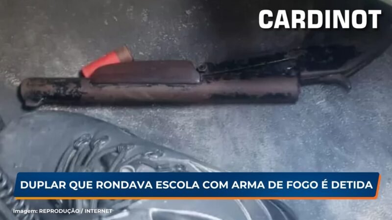 Dupla que rondava escola com arma de fogo é detida no Recife