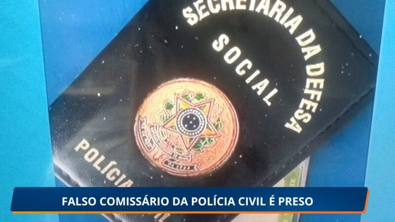 Homem é preso em flagrante por se passar por comissário da Polícia Civil em Recife