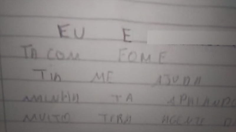 Criança de 12 anos escreve bilhete pedindo socorro e salva mãe e irmãs de cárcere privado no Recife