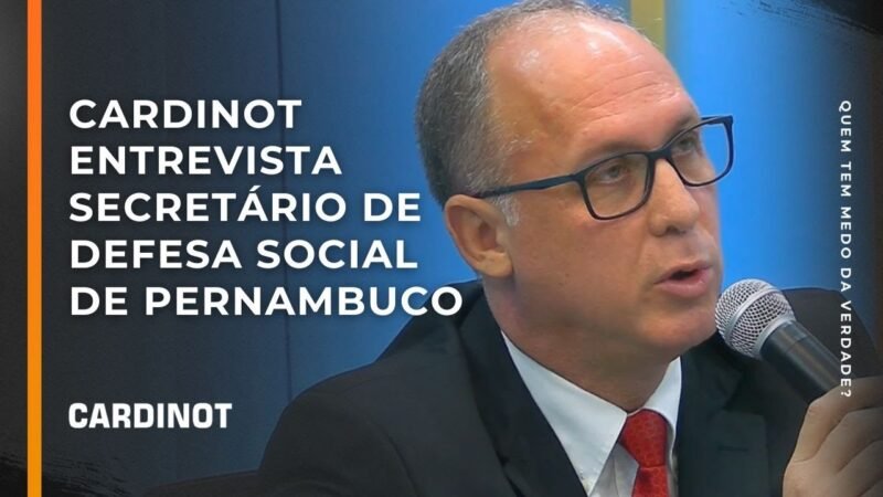 Cardinot entrevista o Secretário de Defesa Social de Pernambuco – Cortes de CARDINOT AO VIVO