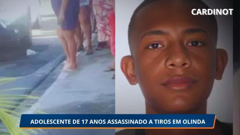 Adolescente de 17 anos é assassinado a tiros em Olinda 