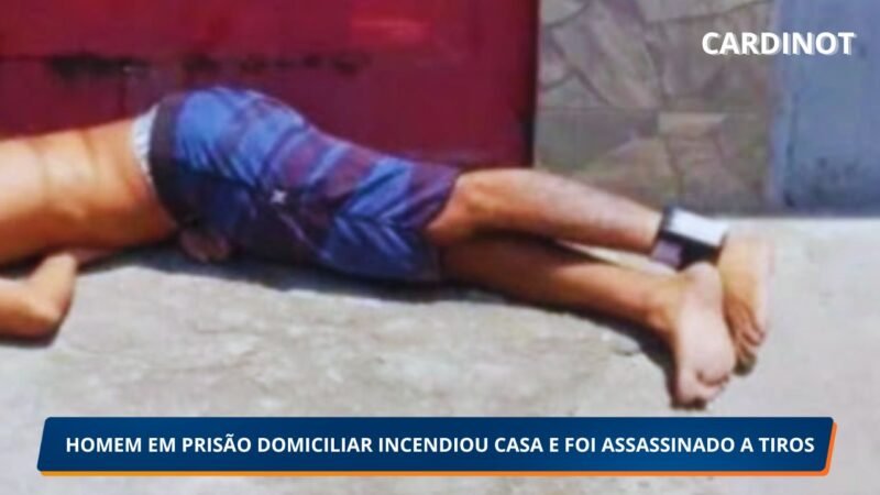 Homem em prisão domiciliar é assassinado após atear fogo na própria casa em Paulista