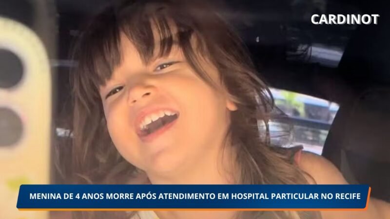 Menina de 4 anos morre após atendimento para amigdalite em hospital particular; família denuncia negligência médica