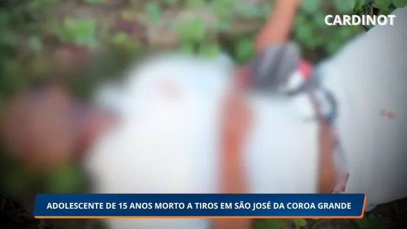 Adolescente de 15 anos é assassinado a tiros em São José da Coroa Grande