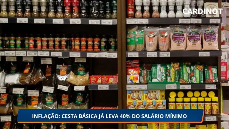 Cesta básica sobe nas capitais e compromete ao menos 40% do salário mínimo