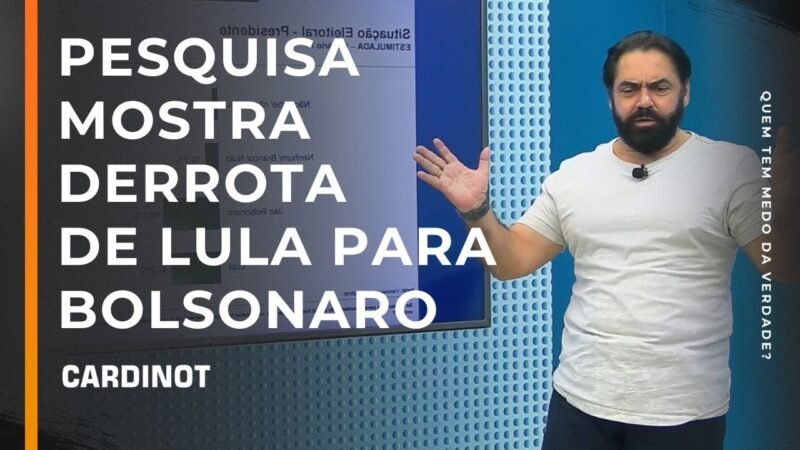 Pesquisa mostra derrota de Lula para Bolsonaro – Cortes de CARDINOT AO VIVO