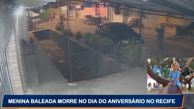 🎯 Tragédia registrada em vídeo: menina de 4 anos é baleada e morre no dia do aniversário no Recife