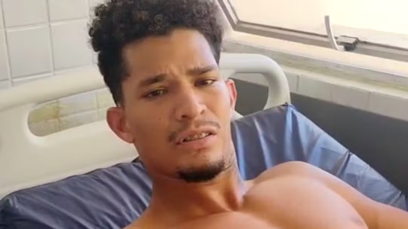 Ambulante baleado por delegado em Noronha tem perna amputada após 12 dias de negligência