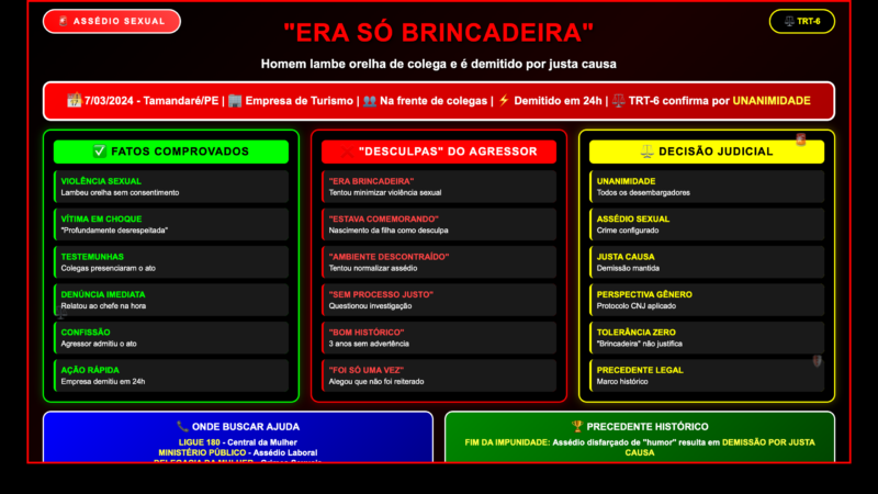 🚨 “ERA SÓ BRINCADEIRA”: Homem Lambe Orelha de Colega e Perde Emprego por Justa Causa