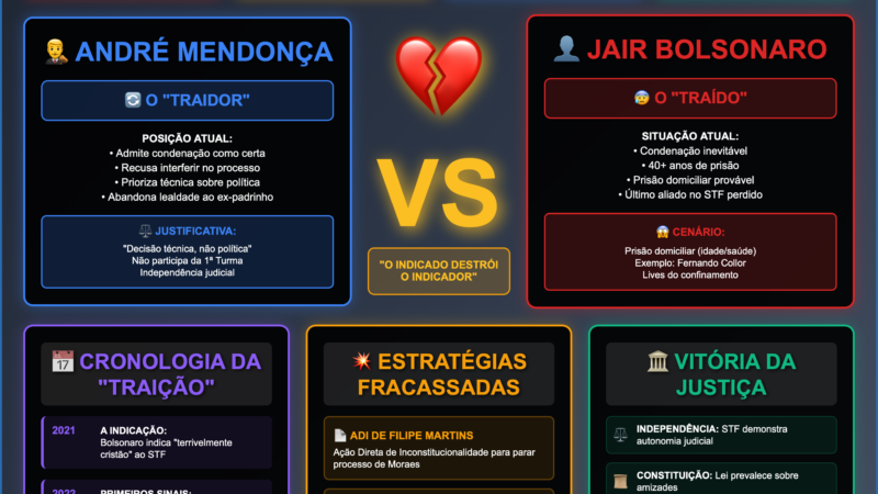⚖️ A “TRAIÇÃO” HISTÓRICA: André Mendonça SENTENCIA Bolsonaro a 40+ Anos e ABANDONA seu Padrinho