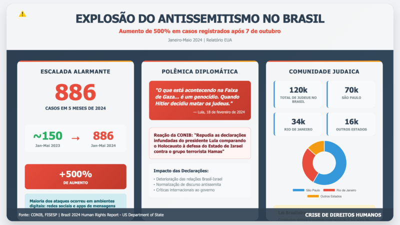 EUA Acusam Moraes de Censura e Criticam Deterioração dos Direitos Humanos no Brasil