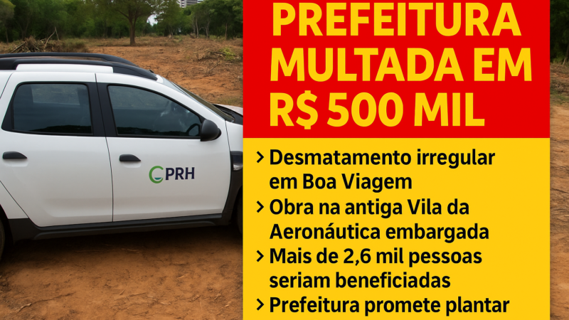 Prefeitura do Recife leva multa de R$ 500 mil por desmatamento em Boa Viagem