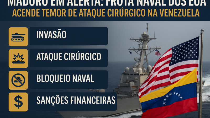 🇻🇪 Maduro em alerta: frota naval dos EUA acende temor de ataque cirúrgico na Venezuela