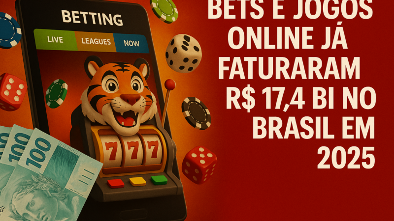 🎰 Bets e jogos online já faturaram R$ 17,4 bi no Brasil em 2025