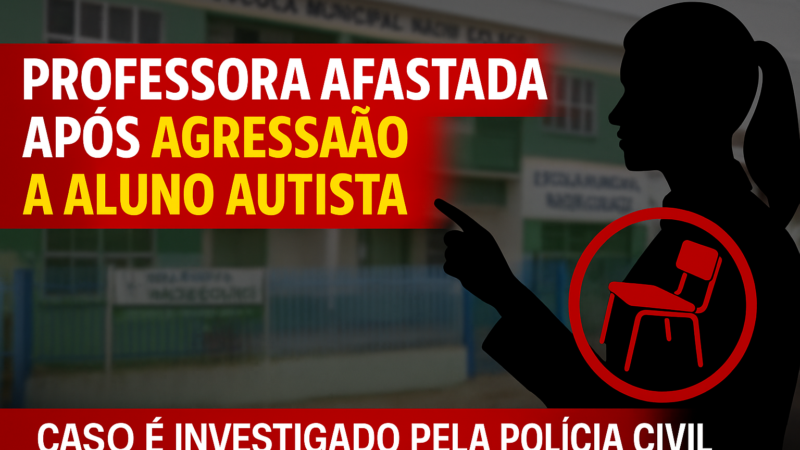 PROFESSORA É AFASTADA APÓS SUSPEITA DE AGRESSÃO A ALUNO AUTISTA EM ESCOLA DO RECIFE