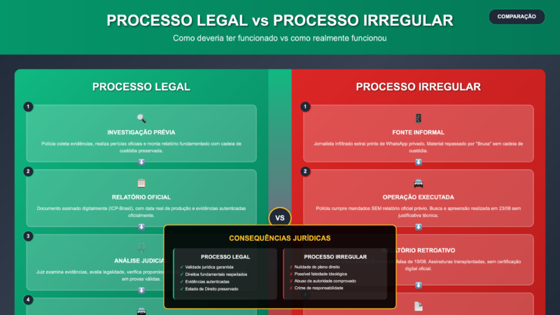 Perícia revela fraude em relatório que justificou operação de Moraes contra empresários
