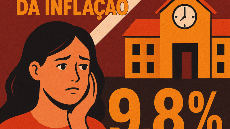 📈 Mensalidades escolares em 2026 terão alta quase 2x maior que a inflação
