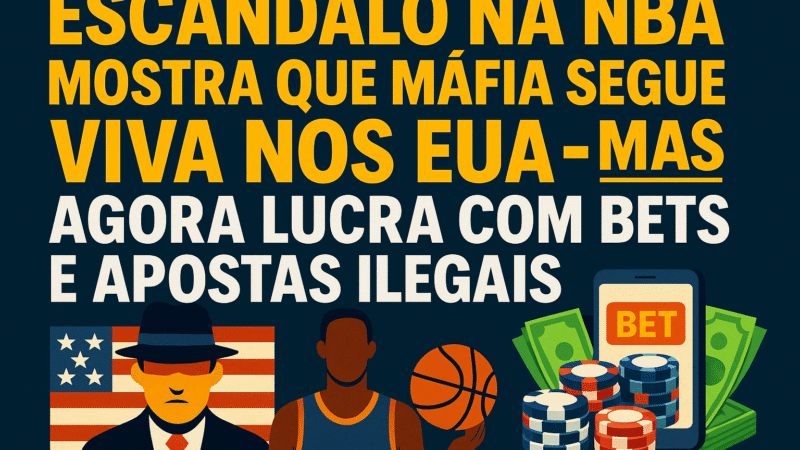 🏀💰 Escândalo na NBA: FBI revela que máfia ainda opera nos EUA e fatura milhões com apostas ilegais