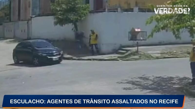 🚨 Agentes de trânsito são assaltados em plena luz do dia enquanto trabalhavam no Recife; vídeo mostra ação