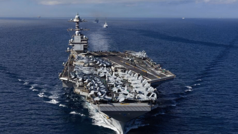 🚨 MAIOR PORTA-AVIÕES DO MUNDO APROXIMA-SE DA VENEZUELA E ELEVA RISCO DE CONFRONTO NO CARIBE