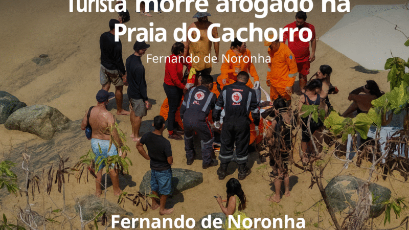 🛑 TURISTA DE 25 ANOS MORRE AFOGADO NA PRAIA DO CACHORRO, EM FERNANDO DE NORONHA