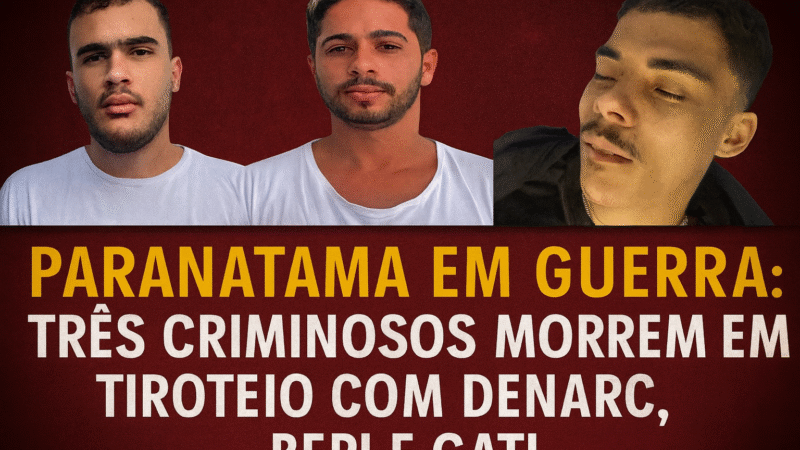 TRÊS CRIMINOSOS MORREM EM TIROTEIO COM DENARC, BEPI E GATI